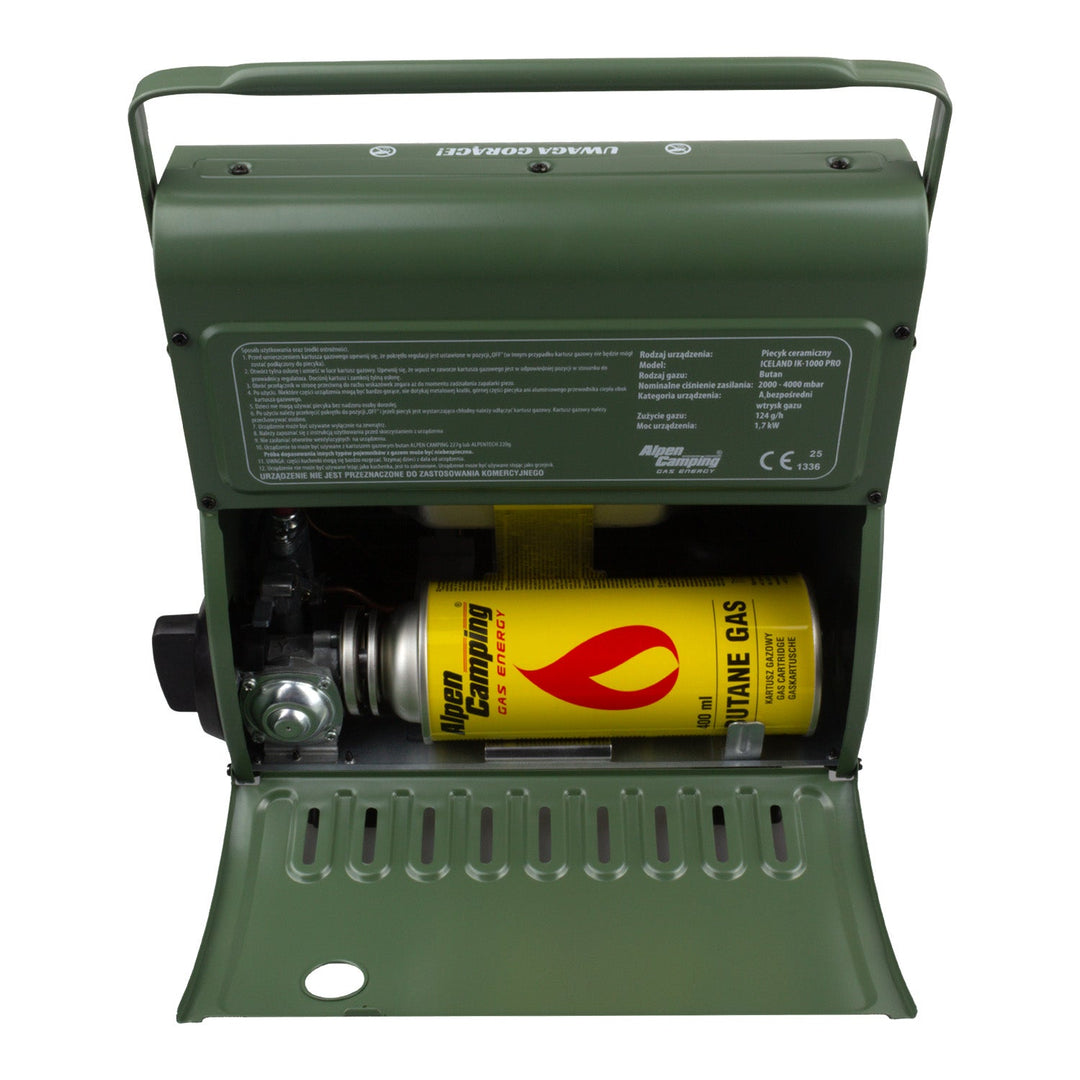 Alpen Camping prijenosni plinski štednjak, potrošnja plina 124 g/h, piezo paljenje, IK-1000 PRO, ICELAND