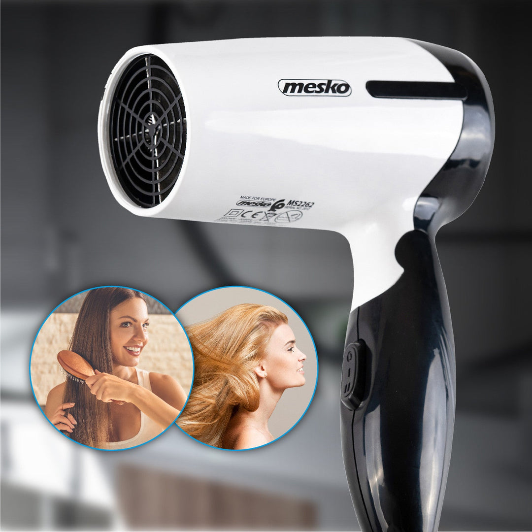 Mesko MS 2262 putni fen za kosu s preklopnom ručkom, 1000 W