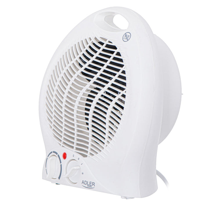 Adler ventilatorski grijač, termostat, funkcija ventilatora, 2000 W, bijeli, AD 7728