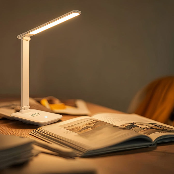 Maclean LED stolna lampa, max. 9 W, 220-240 V AC, promjenjiva boja, prigušiva, bežični punjač, 450 lm, MCE616 W