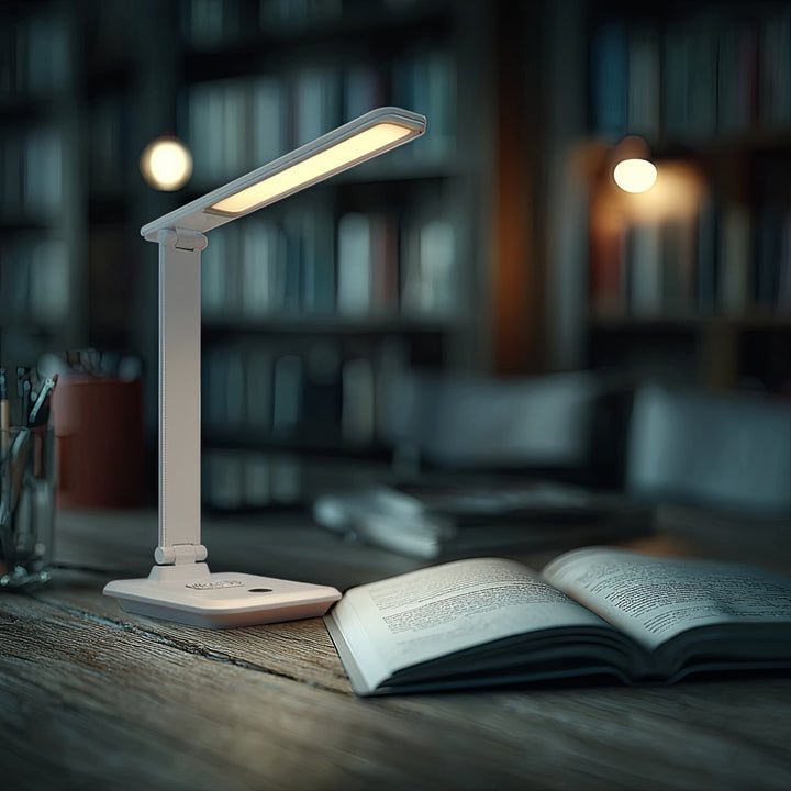 Maclean LED stolna lampa, max. 9 W, 220-240 V AC, promjenjiva boja, prigušiva, bežični punjač, 450 lm, MCE616 W