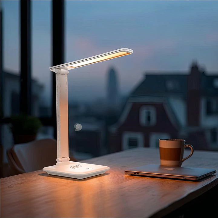 Maclean LED stolna lampa, max. 9 W, 220-240 V AC, promjenjiva boja, prigušiva, bežični punjač, 450 lm, MCE616 W