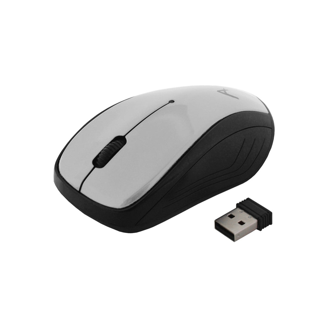 Art optički miš, bežični, USB, srebrni, AM-92B