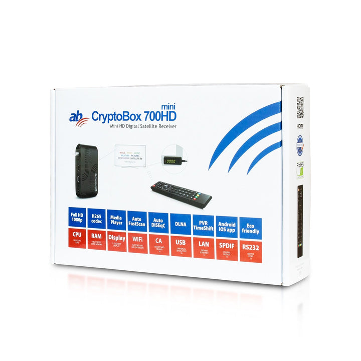 AB CryptoBox 700HD mini Full HD 1080p H.265 HEVC prijemnik
