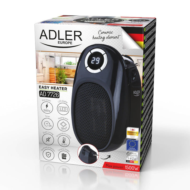 Adler Easy Heater AD 7726 1500 W ventilatorski grijač s LED zaslonom