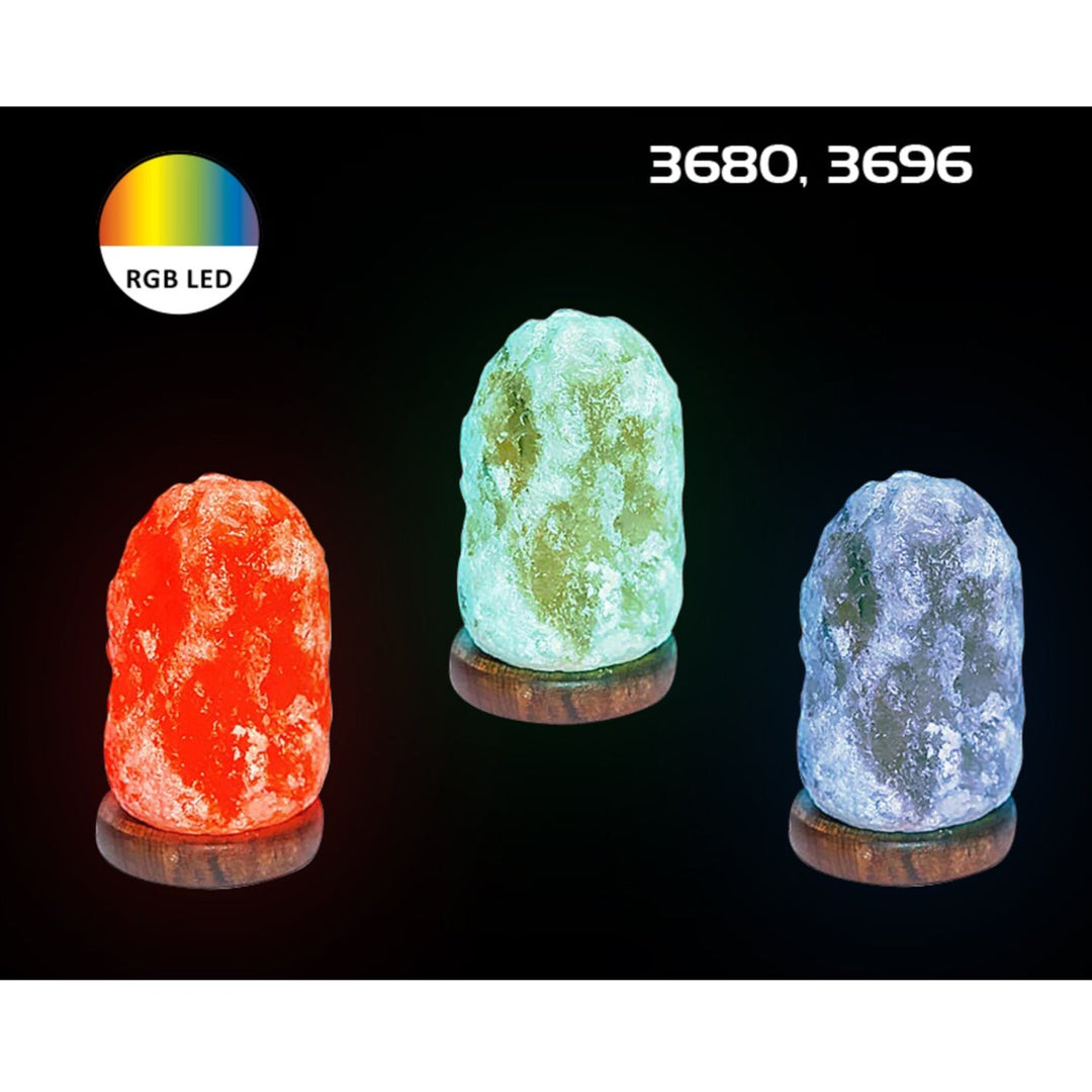 Wasabi, ind.deco.RGB.saltlamp, LED 1W, moon - dekorativna lampa