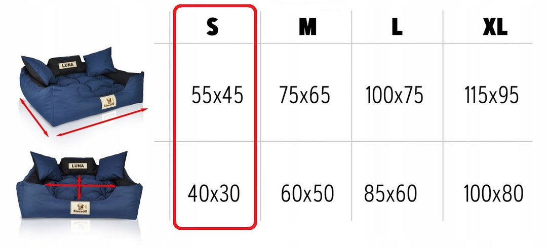 Krevet za pse i mačke 55 x 45, zelena, veličina King S