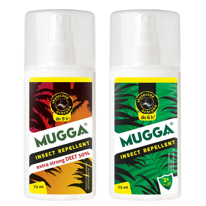 2X MUGGA 50% + 9,5% DEET obiteljski set repelenta protiv komaraca