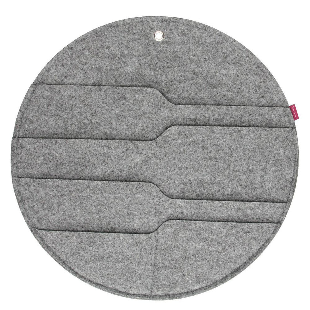 Bertoni zidni organizator Circle XL promjer 45 cm – sivi, 4 pretinca