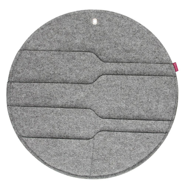 Bertoni zidni organizator Circle XL promjer 45 cm – sivi, 4 pretinca
