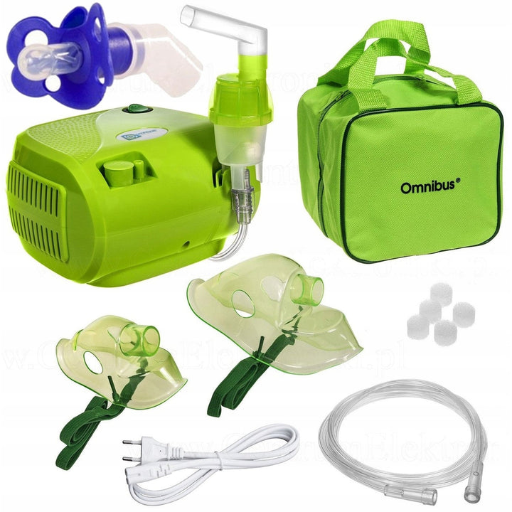 Omnibus BR-CN116B zeleni nebulizator-inhalator + usnik