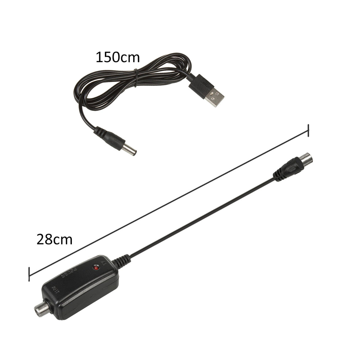DVB-T MUX 8 smjerna TV antena + USB napajanje 5 V
