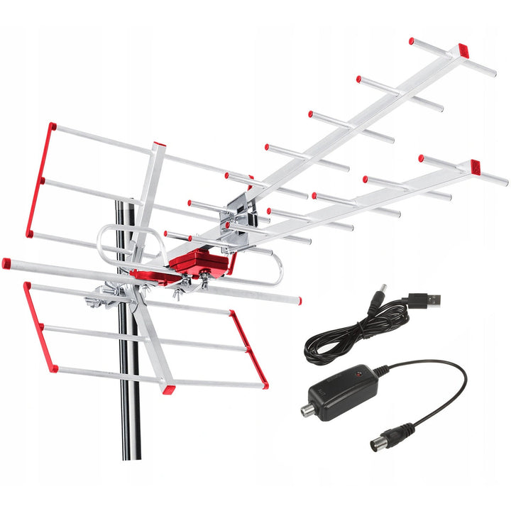 DVB-T MUX 8 smjerna TV antena + USB napajanje 5 V