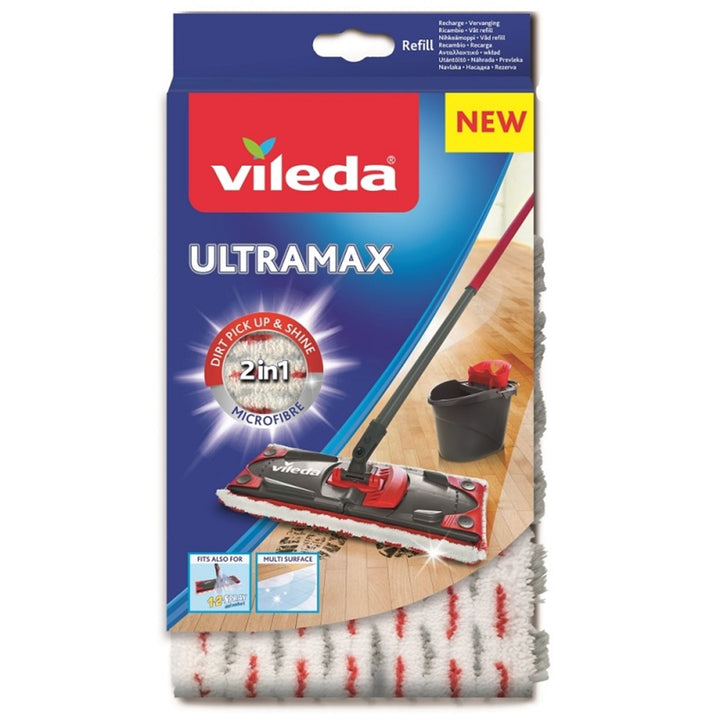 Vileda Ultramax mop s drškom + dodatni uložak za mop