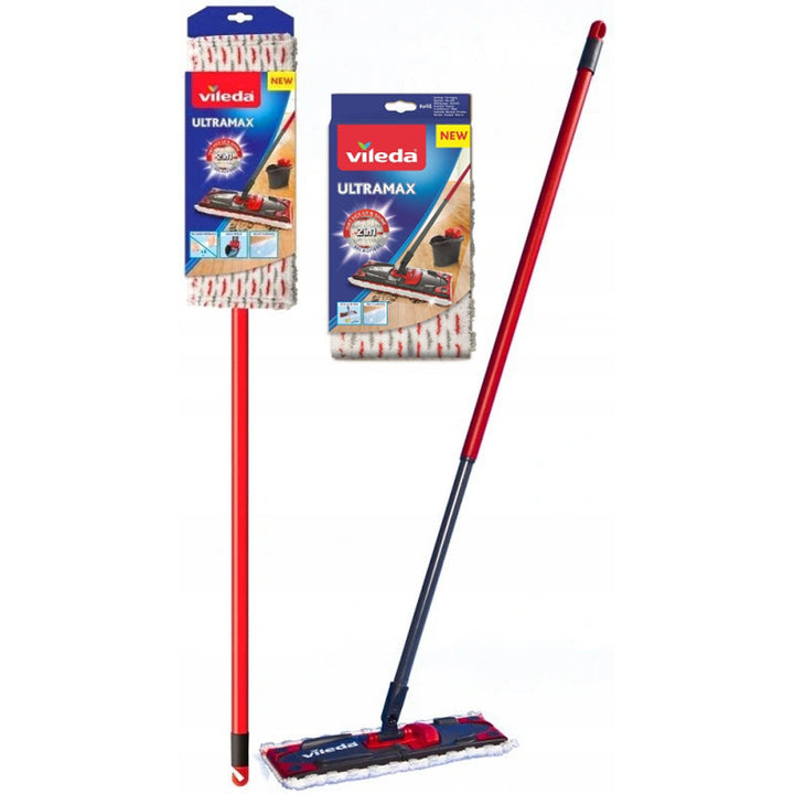 Vileda Ultramax mop s drškom + dodatni uložak za mop