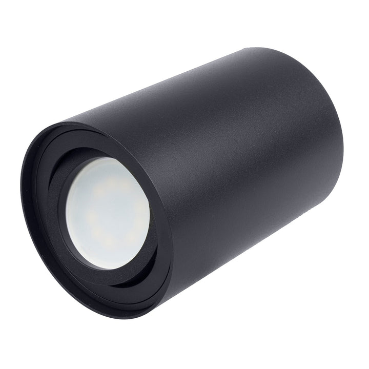 Okruglo stropno svjetlo Maclean, crno MCE422 B + GU10 5W 4000K LED žarulja