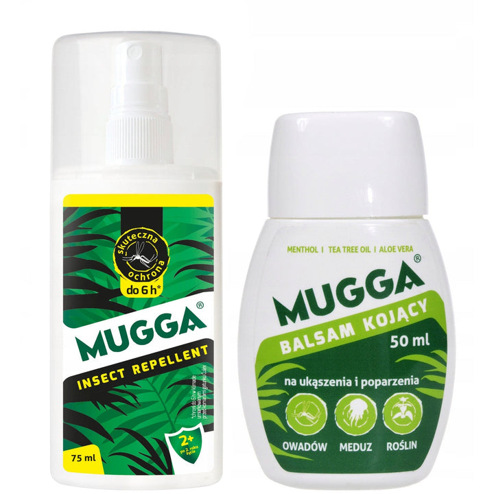 Mugga sprej 9,5% 75 ml protiv komaraca i krpelja + Umirujući balzam 50 ml