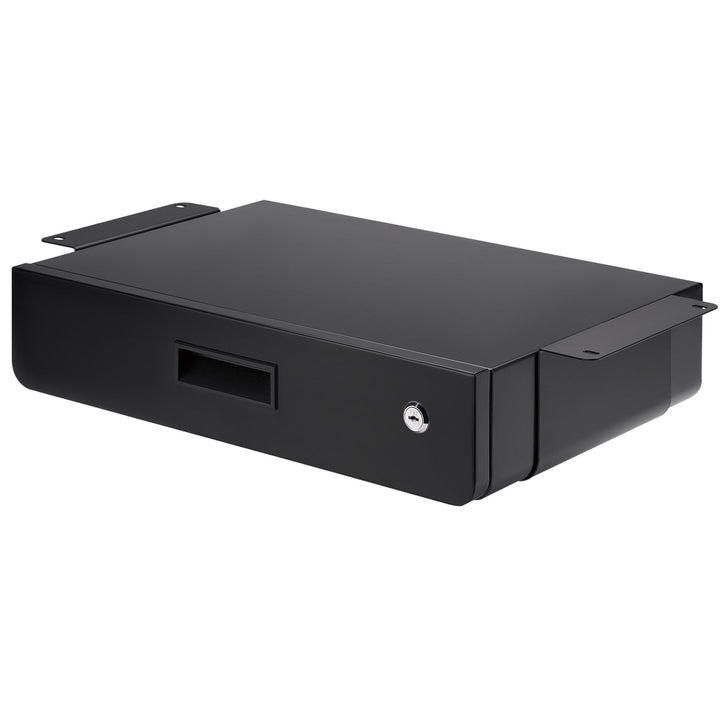 Maclean ergonomska ladica za ključeve ispod stola, organizator, crna, max. 5 kg, MC-461