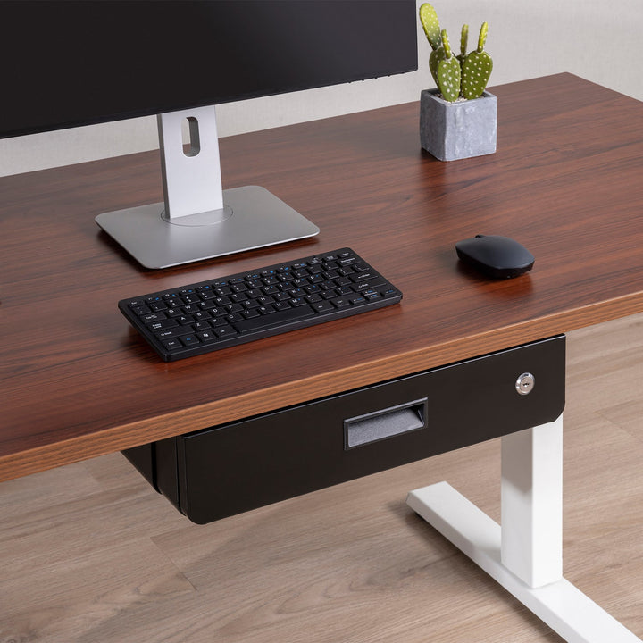 Maclean ergonomska ladica za ključeve ispod stola, organizator, crna, max. 5 kg, MC-461