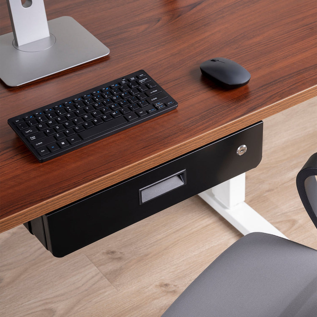 Maclean ergonomska ladica za ključeve ispod stola, organizator, crna, max. 5 kg, MC-461