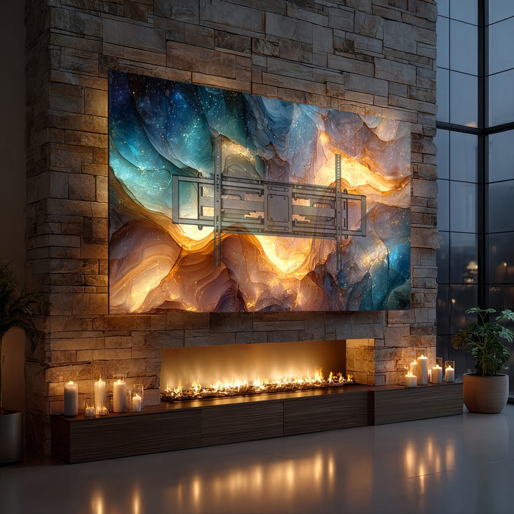 Maclean ekonomični TV stalak, max VESA 900x600, 60-120", 120 kg, crni, MC-482