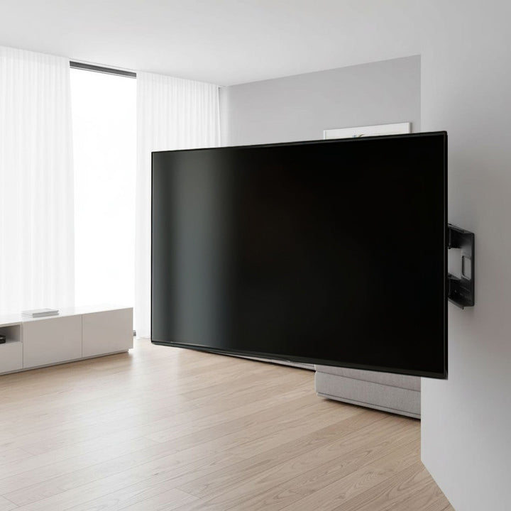 Maclean ekonomični TV stalak, max VESA 900x600, 60-120", 120 kg, crni, MC-482