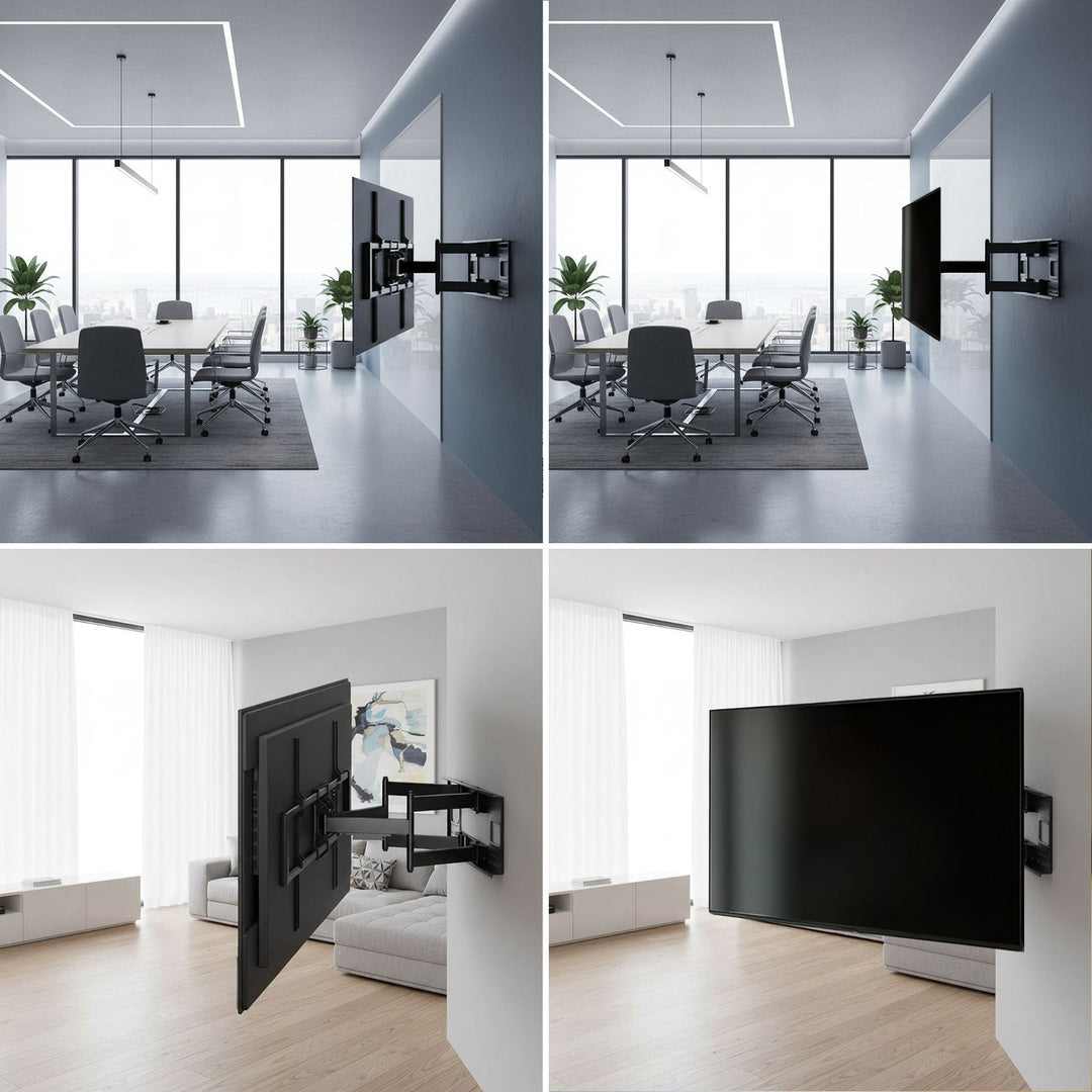 Maclean ekonomični TV stalak, max VESA 900x600, 60-120", 120 kg, crni, MC-482