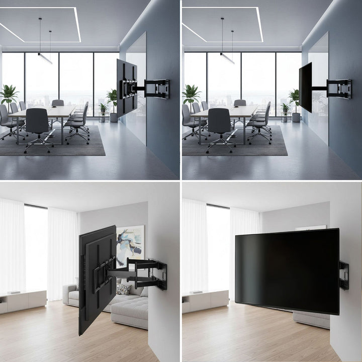Maclean ekonomični TV stalak, max VESA 900x600, 60-120", 120 kg, crni, MC-482