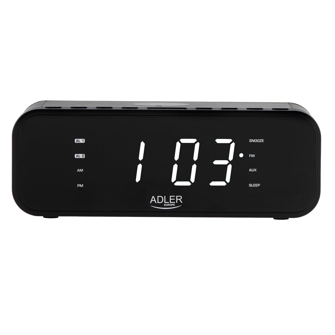 FM radio budilica s bežičnim punjačem i Bluetoothom - Adler AD 1192B