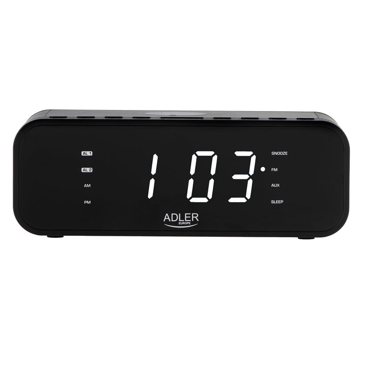 FM radio budilica s bežičnim punjačem i Bluetoothom - Adler AD 1192B