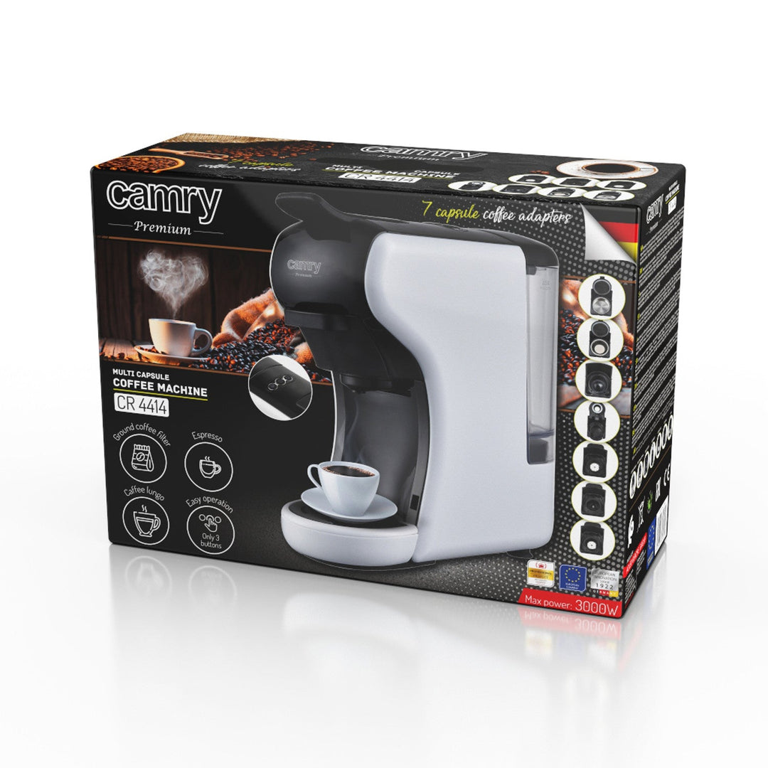 Espresso aparat Camry, pod tlakom, višekapsularni, 19 bara, CR 4414