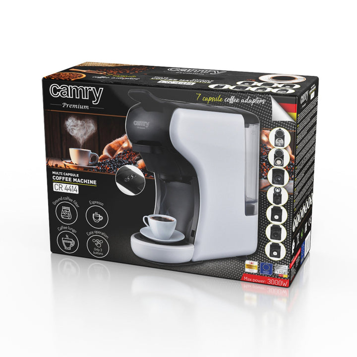 Espresso aparat Camry, pod tlakom, višekapsularni, 19 bara, CR 4414