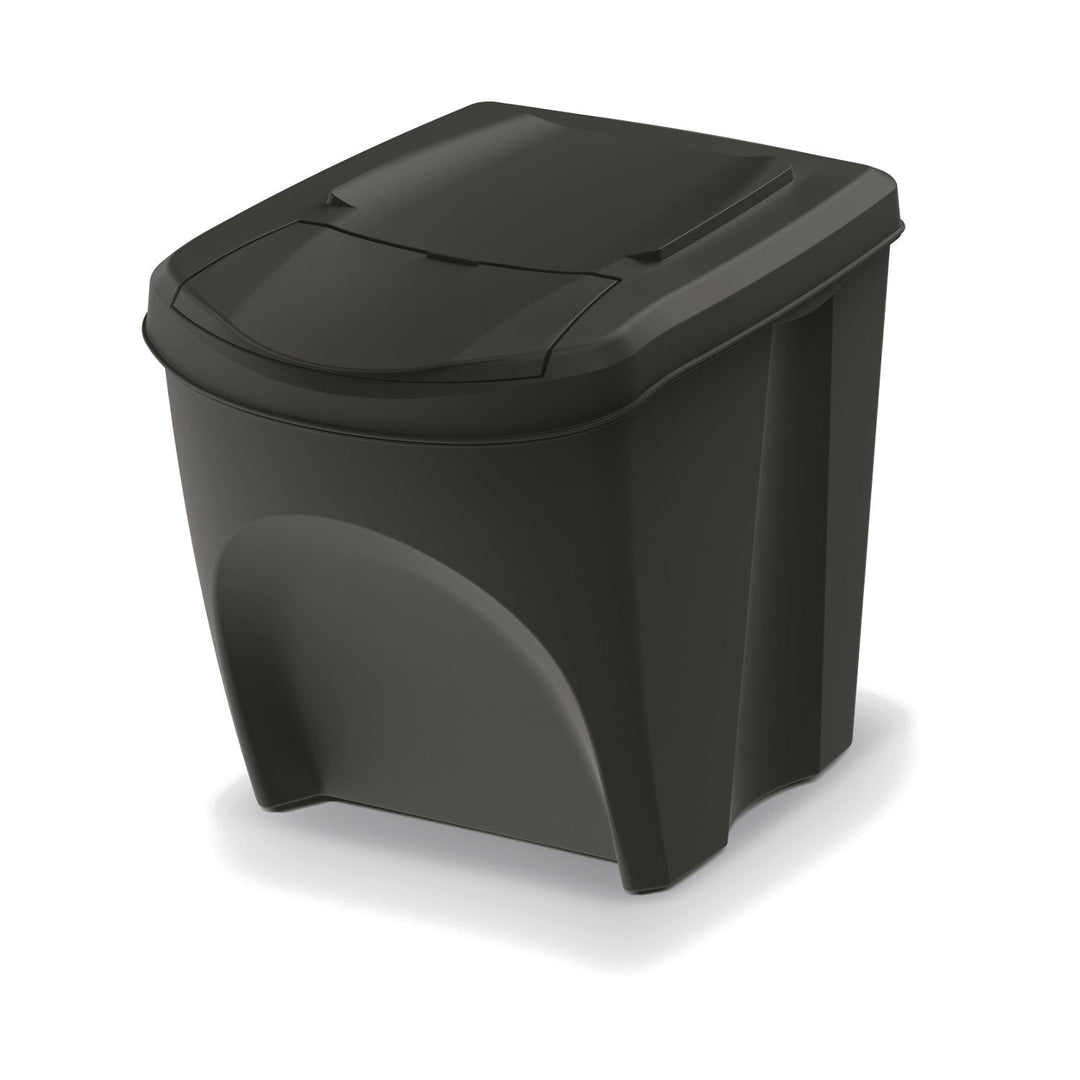 Keden Sortibox 4x25L set crnih kanti za razdvajanje otpada