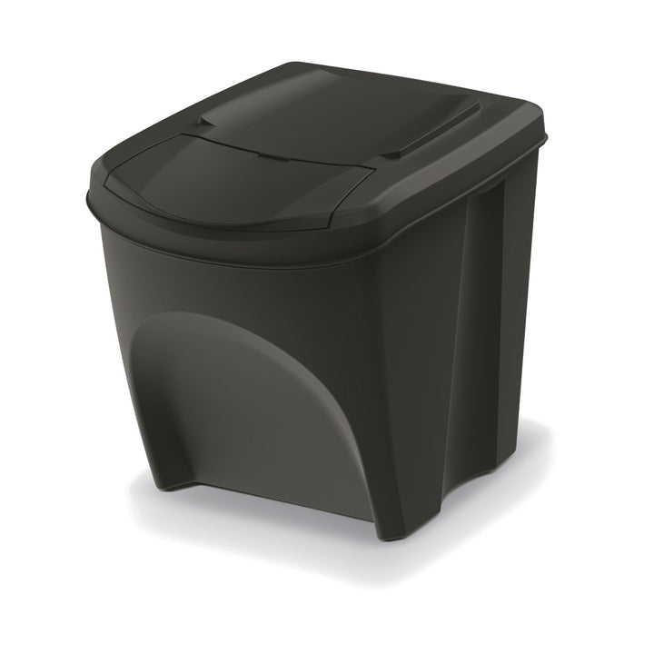 Keden Sortibox 4x25L set crnih kanti za razdvajanje otpada