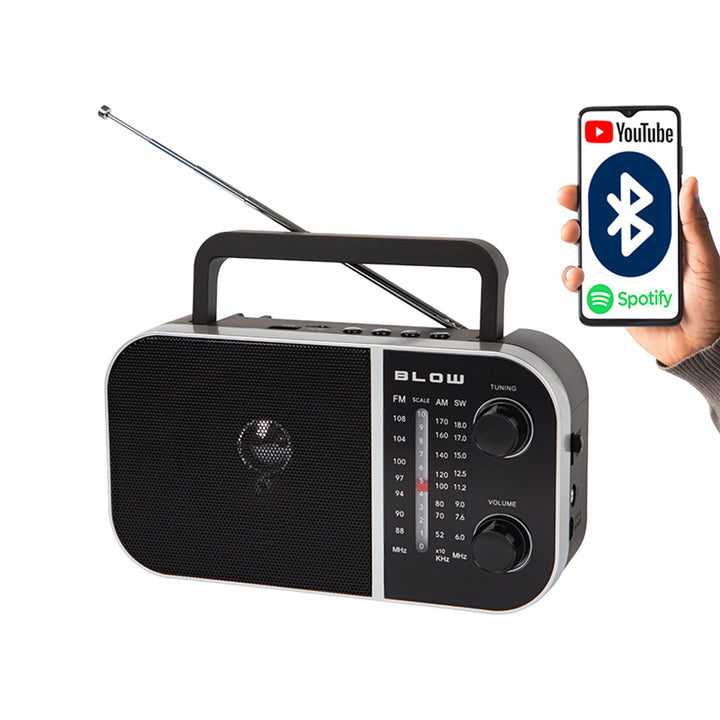 RA6 prijenosni analogni AM/FM radio, na baterije i mrežu Blow