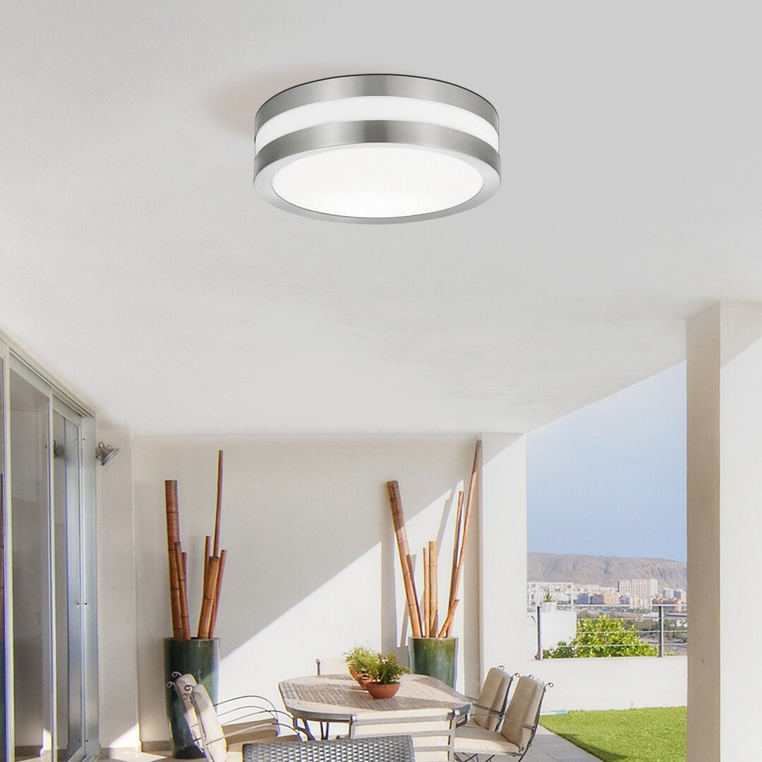 Rabalux Stuttgart 8220 vanjska stropna svjetiljka – saten-krom boja