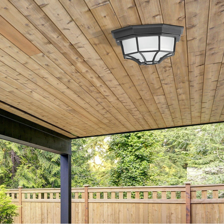 Rabalux Milano 8346 vanjska stropna lampa s metalnim i staklenim sjenilom