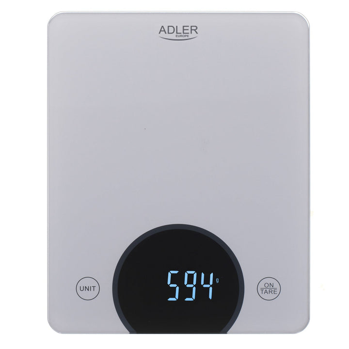 Adler AD 3173 kuhinjska vaga do 10 kg, LED dimenzije 20 x 16 cm