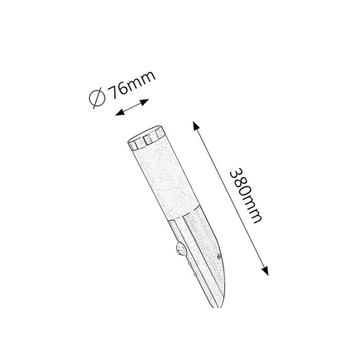 Vanjska zidna lampa s senzorom pokreta RABALUX INOX TORCH 8266