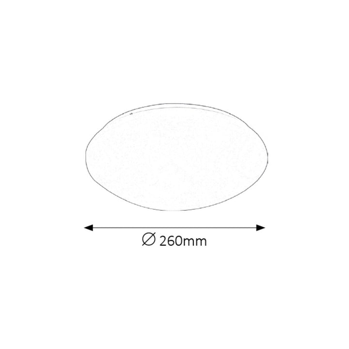 Rabalux Lucas 3437 okrugla stropna lampa, bijela, 12W