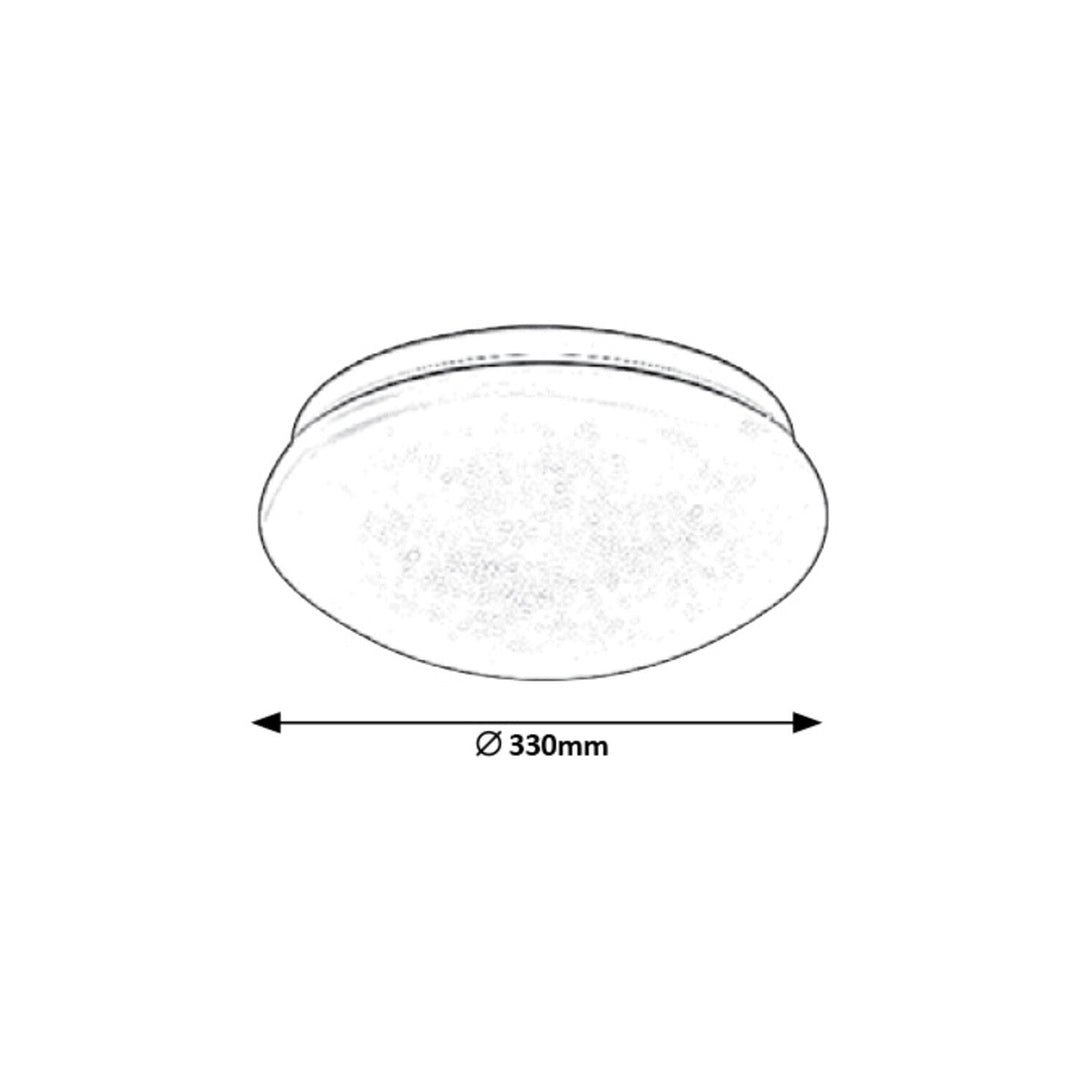 Rabalux Lucas 3937 okrugla stropna lampa, bijela, 18W