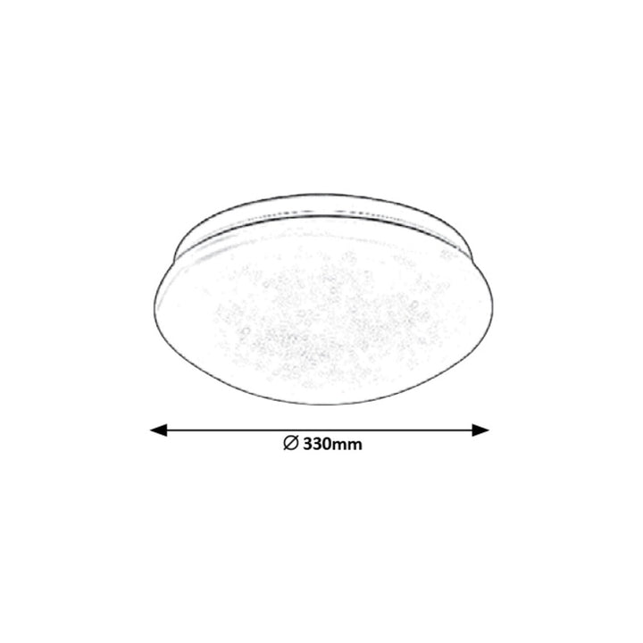 Rabalux Lucas 3937 okrugla stropna lampa, bijela, 18W