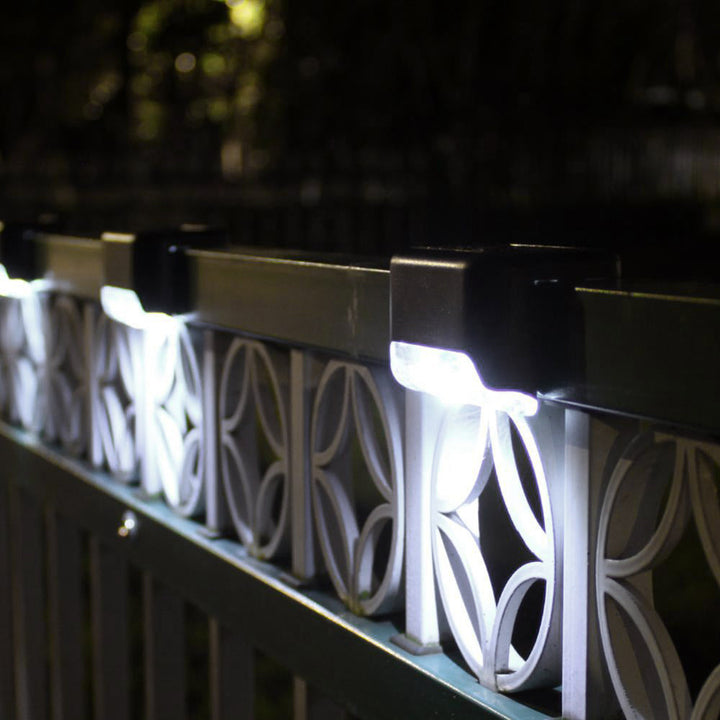 4x Maclean IP44 solarna LED lampa za stepenice, 4000K, Ni-MH 100 mAh, 80x45x45 mm, MCE319 senzor sumraka