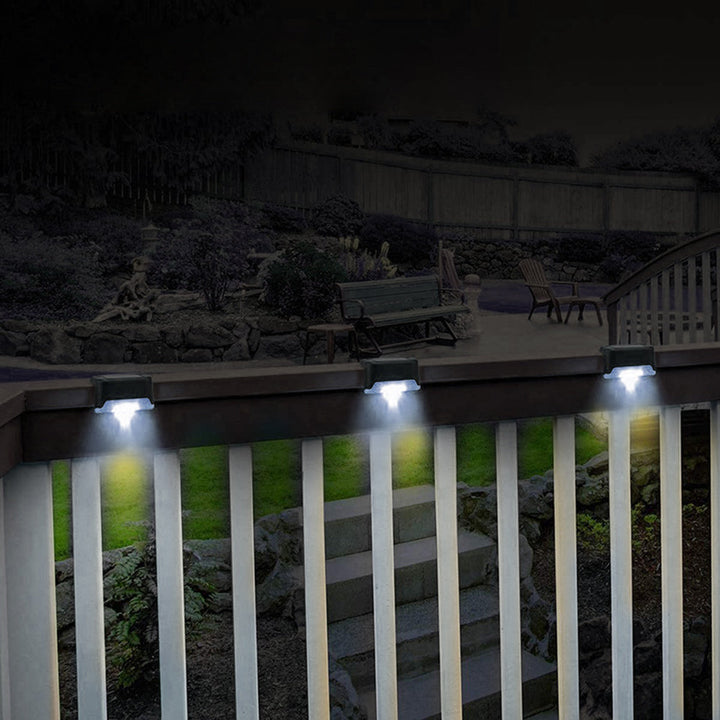 8x Maclean IP44 solarna LED lampa za stepenice, 4000K, Ni-MH 100 mAh, 80x45x45 mm, MCE319 senzor sumraka
