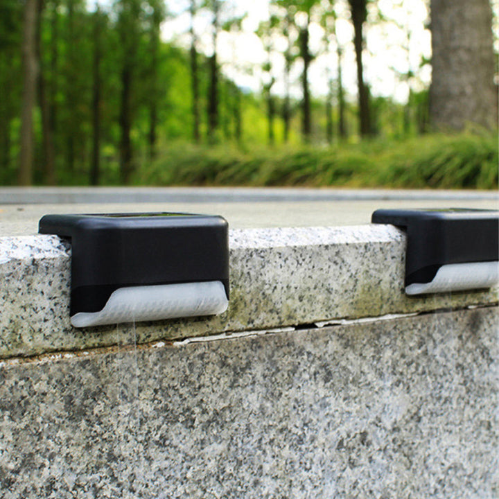8x Maclean IP44 solarna LED lampa za stepenice, 4000K, Ni-MH 100 mAh, 80x45x45 mm, MCE319 senzor sumraka
