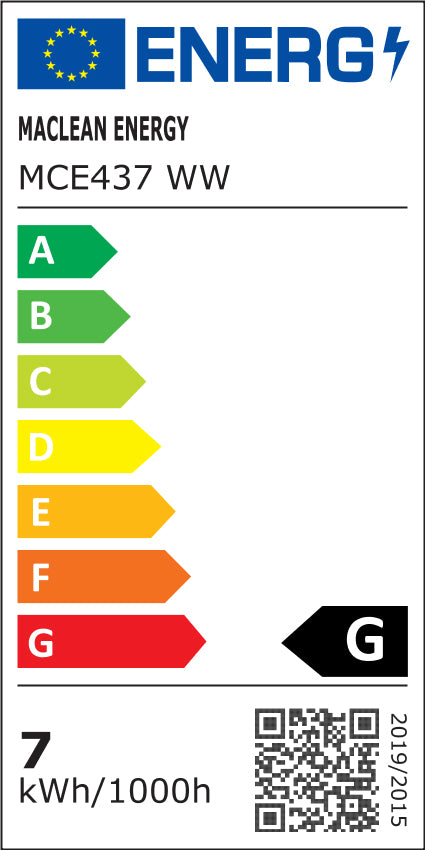 6x Maclean LED žarulja, GU10, 7W, 220-240V~, 50/60Hz, topla bijela boja, 3000K, 490 lumena, MCE437 WW