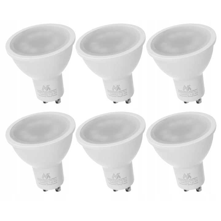 6x Maclean LED žarulja, GU10, 7W, 220-240V~, 50/60Hz, topla bijela boja, 3000K, 490 lumena, MCE437 WW