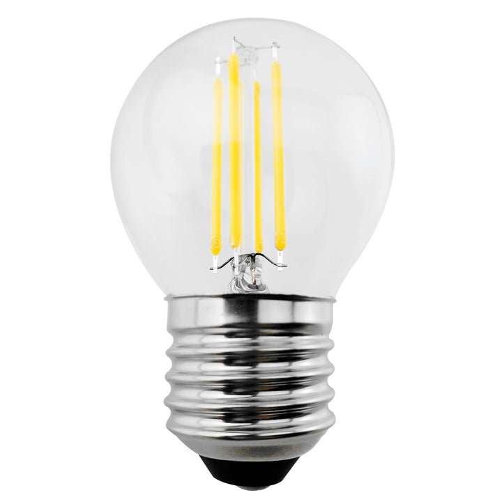 6x Maclean, bec cu filament LED E27, 6W, 230V, WW alb cald 3000K, 600lm, retro edison decorativ G45, MCE284