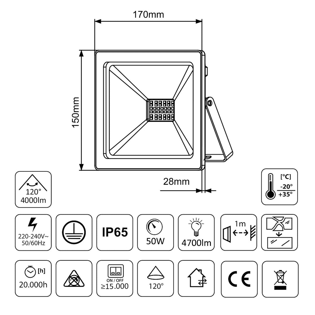 Stalak za Maclean reflektorima, za 2 reflektora, LED, žuta, izrađen od čelika, max. visina 1,5 m + reflektor