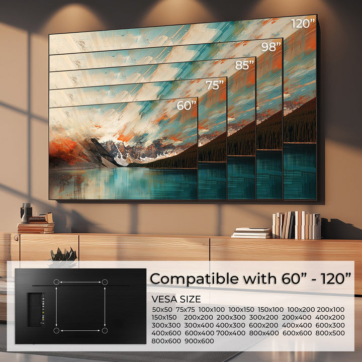 Maclean nosač za TV ili monitor, max. VESA 900x600, 60-120", 120 kg, crni, MC-750N